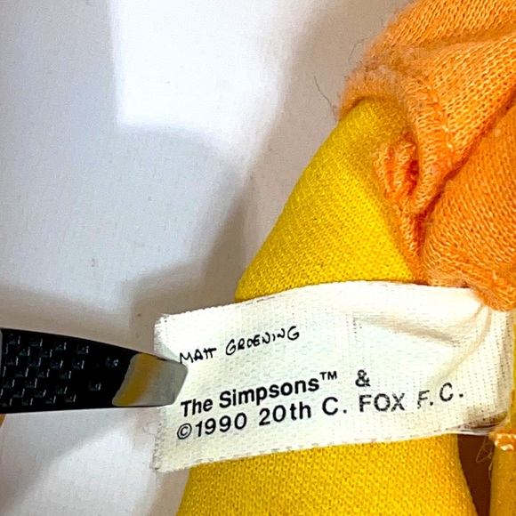 Vintage 1990 The Simpsons Burger King plush dolls Lot of 2 figures! Bart & Lisa! - Picture 7 of 8